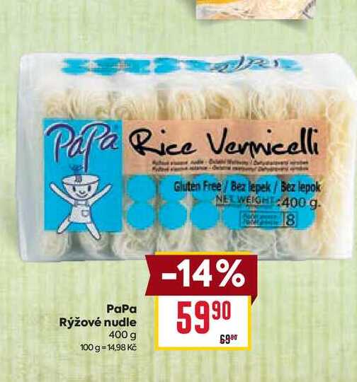PaPa Rýžové nudle 400 g 