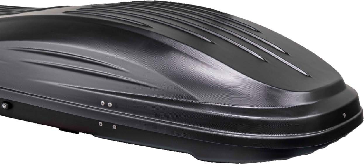 Střešní box Aroso Deutschland München 580 - objem 460l / oboustranné otevírání / černý karbon