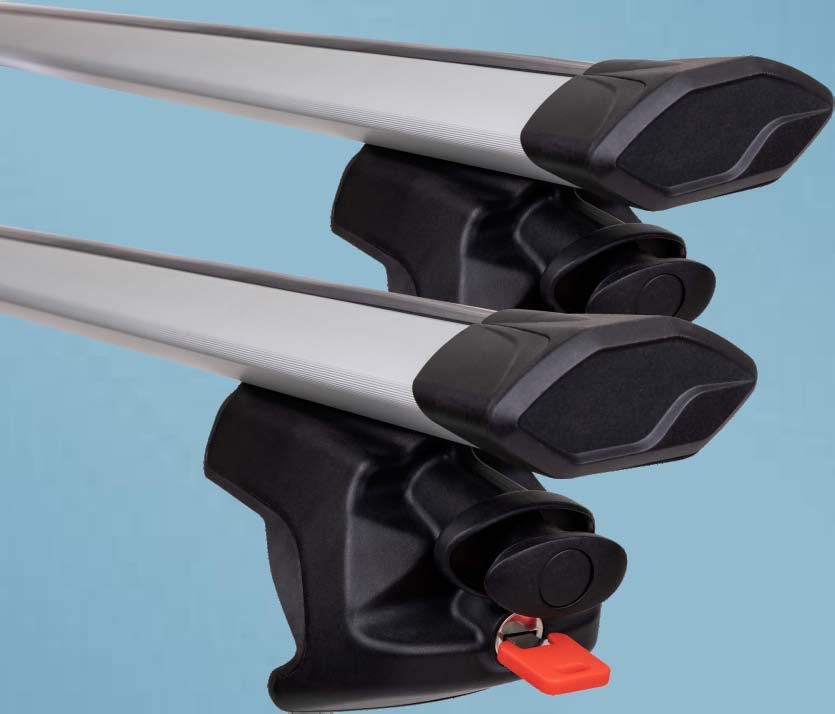 Příčníky na klasické podélníky / hagusy Aroso Panther 110cm - aluminium / uzamykatelné / aero křídlo