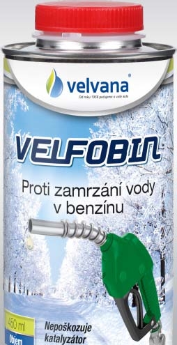 Velfobin ošetření benzínu / proti zamrzání vody v benzinu - 450ml