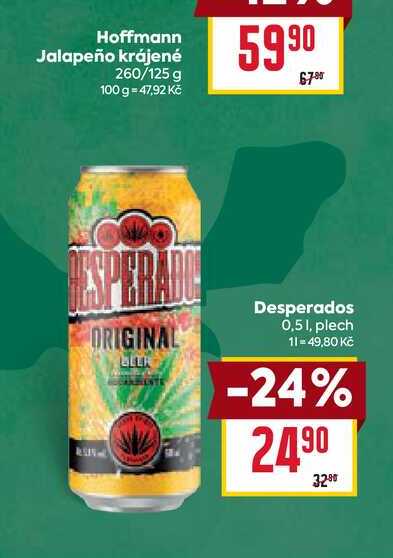 Desperados 0,51, plech 