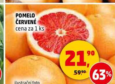 POMELO ČERVENÉ, 1 ks