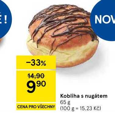 Kobliha s nugátem, 65 g  