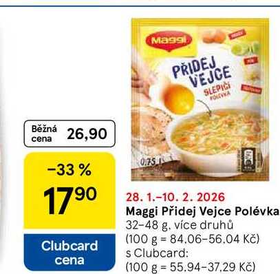Maggi Přidej Vejce Polévka, 32-48 g, více druhů  