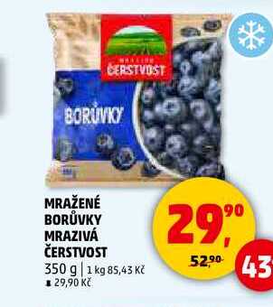 MRAŽENÉ BORŮVKY MRAZIVÁ ČERSTVOST, 350 g