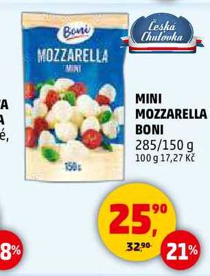 MINI MOZZARELLA BONI, 285 g