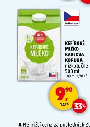KEFÍROVÉ MLÉKO KARLOVA KORUNA, 500 ml 