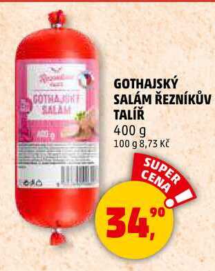 GOTHAJSKÝ SALÁM ŘEZNÍKŮV TALÍŘ, 400 g