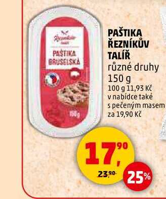 PAŠTIKA ŘEZNÍKŮV TALÍŘ, 150 g