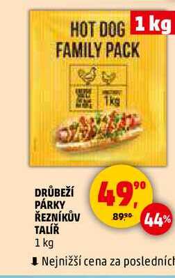 DRŮBEŽÍ PÁRKY ŘEZNÍKŮV TALÍŘ, 1 kg 