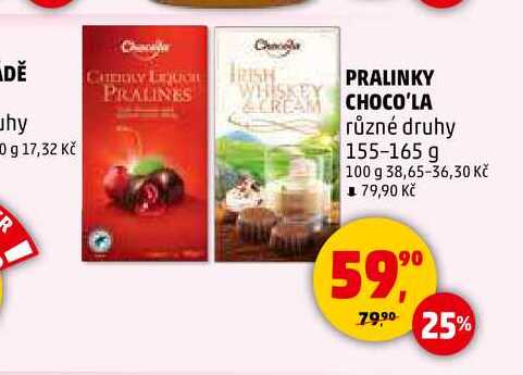 PRALINKY CHOCO'LA, 155 g