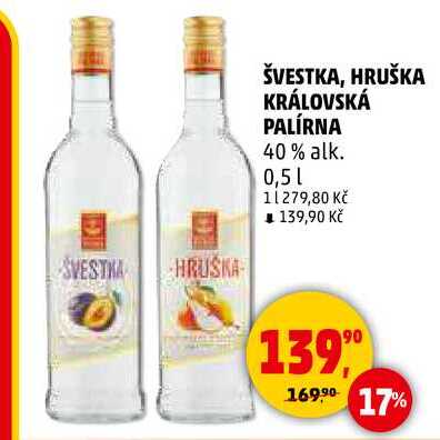 ŠVESTKA KRÁLOVSKÁ PALÍRNA, 0,5 l