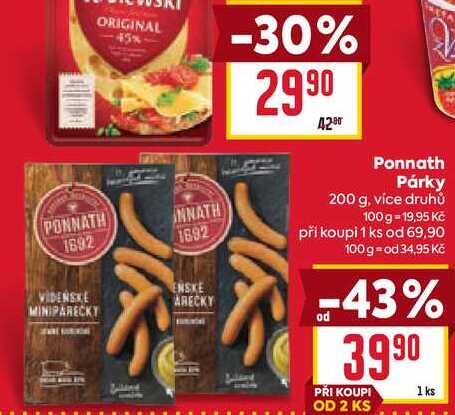 Ponnath Párky 200 g
