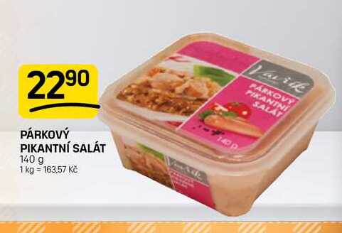 PÁRKOVÝ PIKANTNÍ SALÁT 140 g