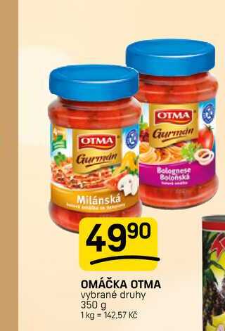 OMÁČKA OTMA vybrané druhy 350 g 