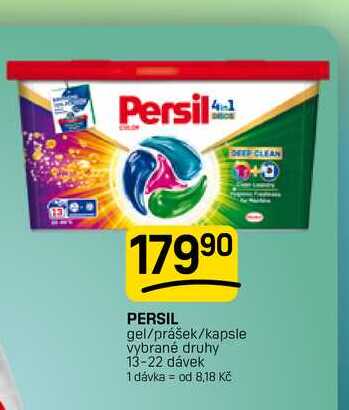 PERSIL gel/prášek/kapsle vybrané druhy 13-22 dávek 