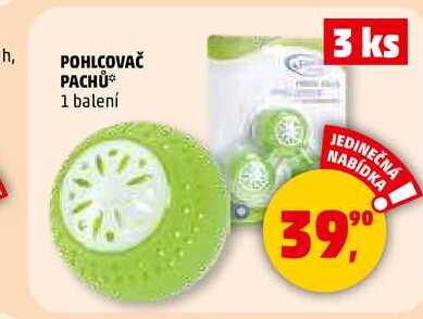 POHLCOVAČ PACHŮ, 1 balení