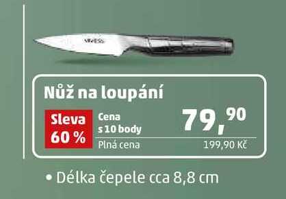 Nůž na loupání čepele cca 8,8 cm 