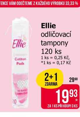 Ellie Cotton Pads Ellie odličovací tampony 120 ks