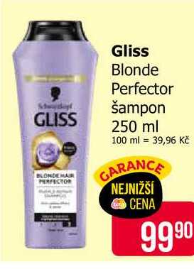 Gliss Blonde Perfector šampon 250 ml 
