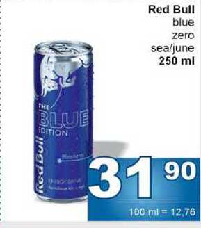 Red Bull blue zero sea/june 250 ml 