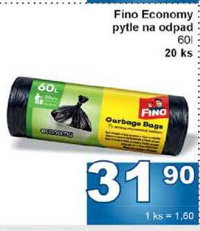 Fino Economy pytle na odpad 60l 20 ks 