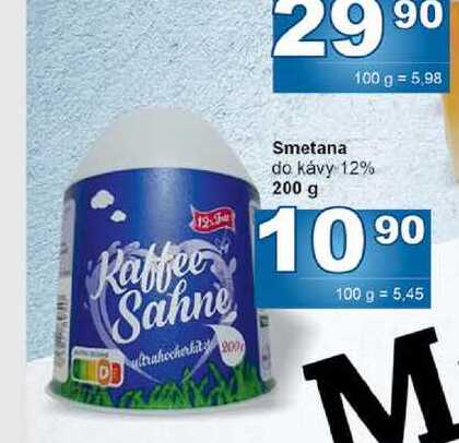 Smetana do kávy 12% 200 g