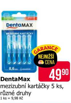 DentaMax mezizubní kartáčky 5 ks