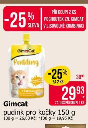 Gimcat pudink pro kočky 150 g