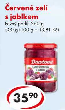 Červené zelí s jablkem, 500 g 