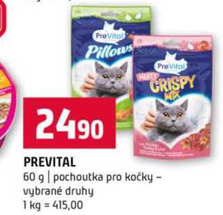 PREVITAL 60 g pochoutka pro kočky vybrané druhy