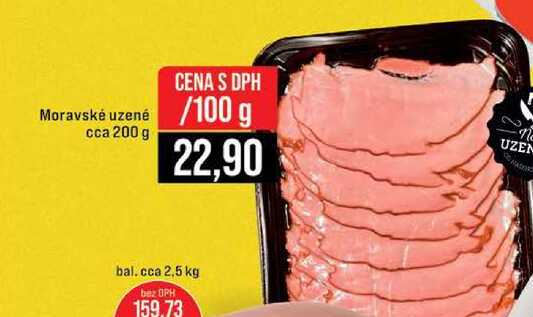 Moravské uzené cca 200 g 100g