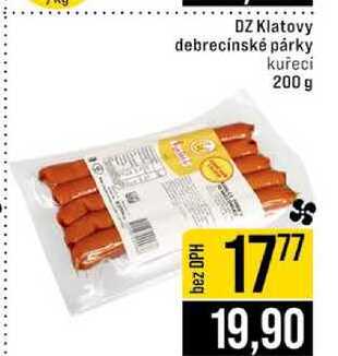 DZ Klatovy debrecínské párky kuřecí 200 g