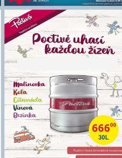 Poctivá Malinovka od Poděbradka sud 30l