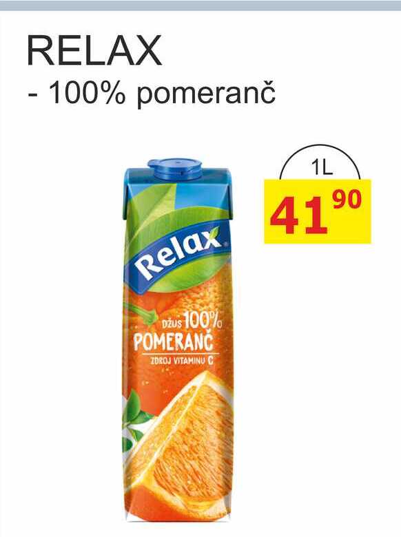RELAX - 100% pomeranč 1L 