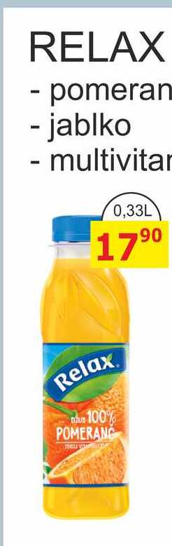 RELAX - pomeranč 0,33L