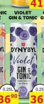DYNYBYL Violet GIN & TONIC míchaný nápoj 0,25l, plech