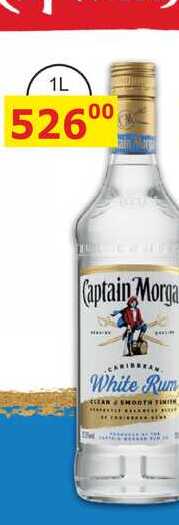 Captain Morgan White Rum 1l