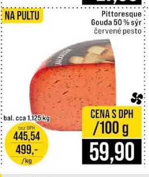 Pittoresque Gouda 50 % sýr červené pesto bal cca 1,125 kg 
