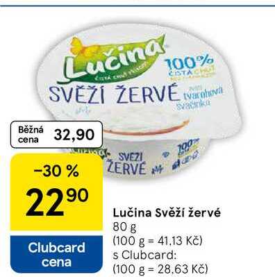 Lučina Svěží žervé, 80 g