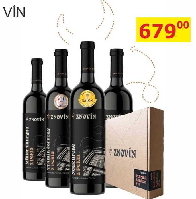 ZNOVÍN ZNOJMO PEKELNÍ kolekce vín 4x 0,75l