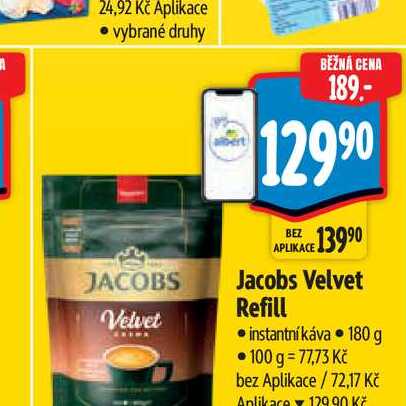  Jacobs Velvet Refill  180 g