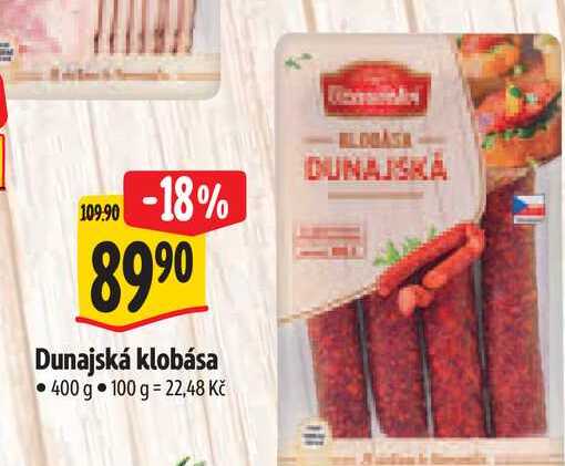   Dunajská klobása 400 g 