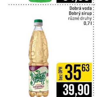 Dobrý sirup různé druhy 0,7l