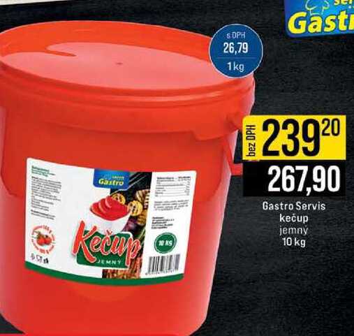Gastro Servis kečup jemný 10 kg 