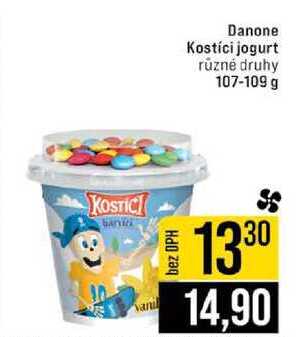 Danone Kostíci jogurt různé druhy 107-109 g  