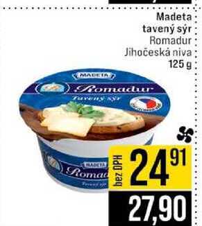 Madeta tavený sýr Romadur Jihočeská niva 125g