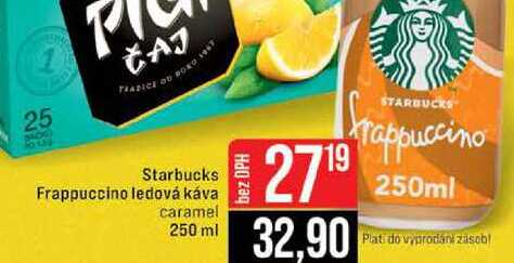 Starbucks Frappuccino ledová káva caramel 250 ml 