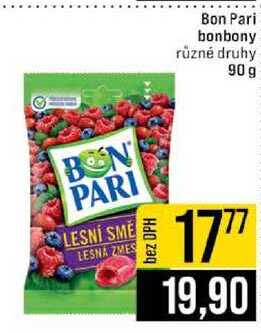 Bon Pari bonbony různé druhy 90 g