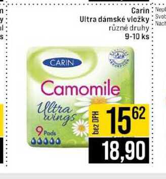 Carin Ultra dámské vložky různé druhy 9-10 ks 